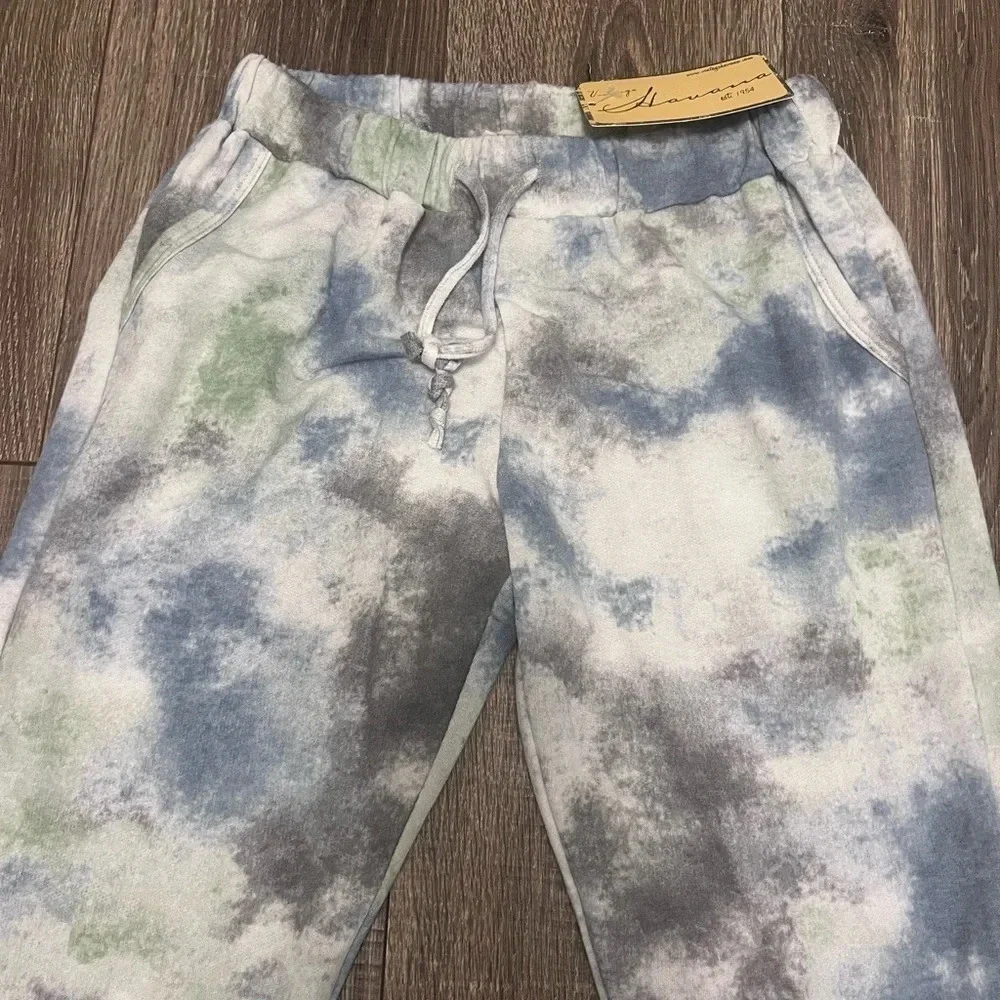 Girls' Vintage Havana Tie Dye Tencel Joggers Size M - Picture 3 of 6